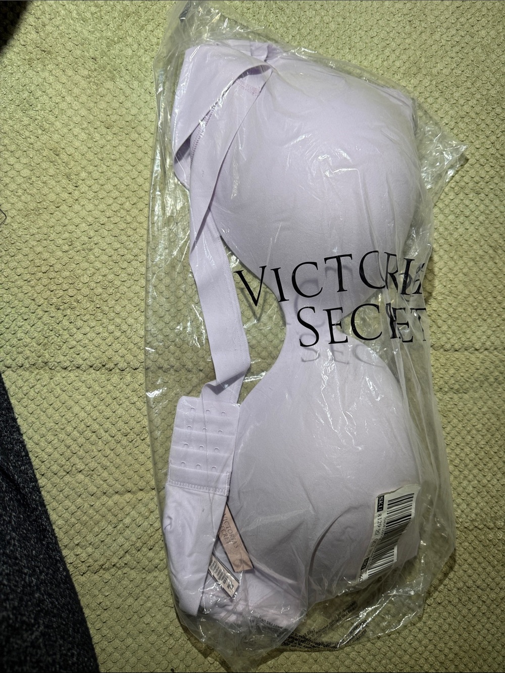 Victoria K Light Lavender Strapless Push-Up Bra